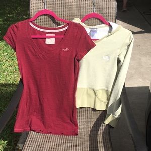 SOLD. North face and Abercrombie bundle of 2